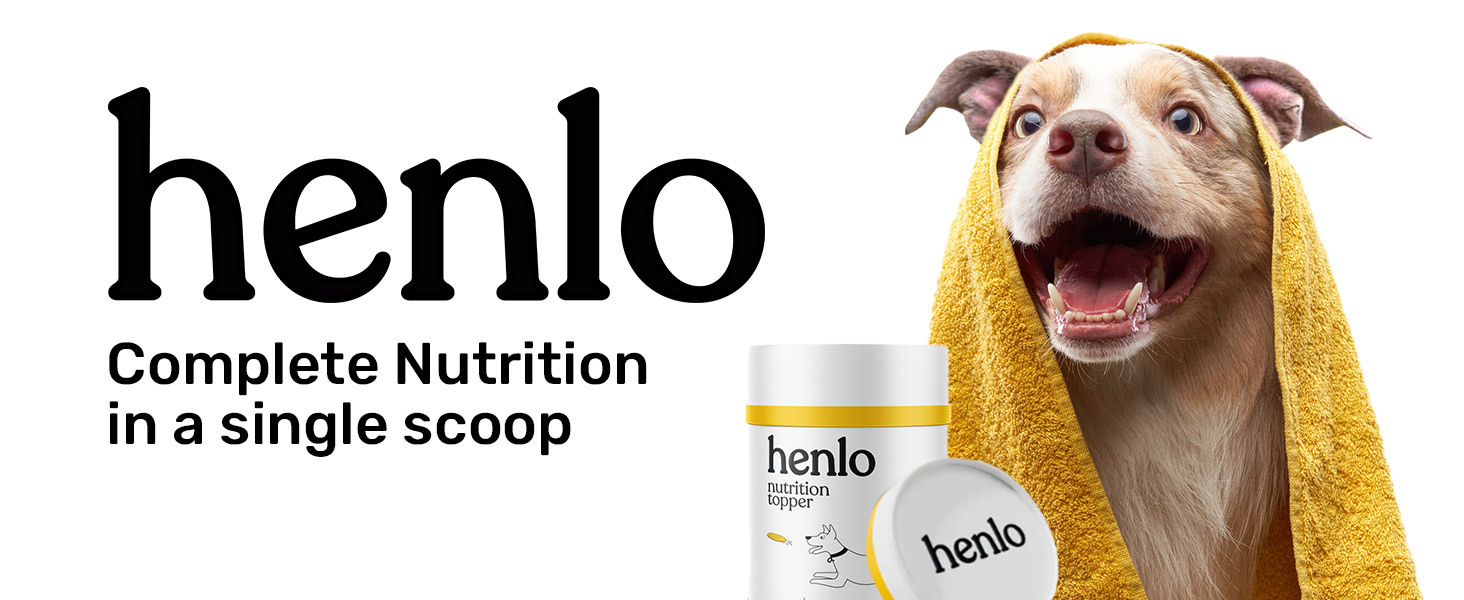 Henlo Everyday Nutrition Topper | Dog Supplement and Multivitamin | Improved Skin & Coat, Joint Support, Heart, and Gut Health Human Grade Ingredients | All Life Stages | 100g