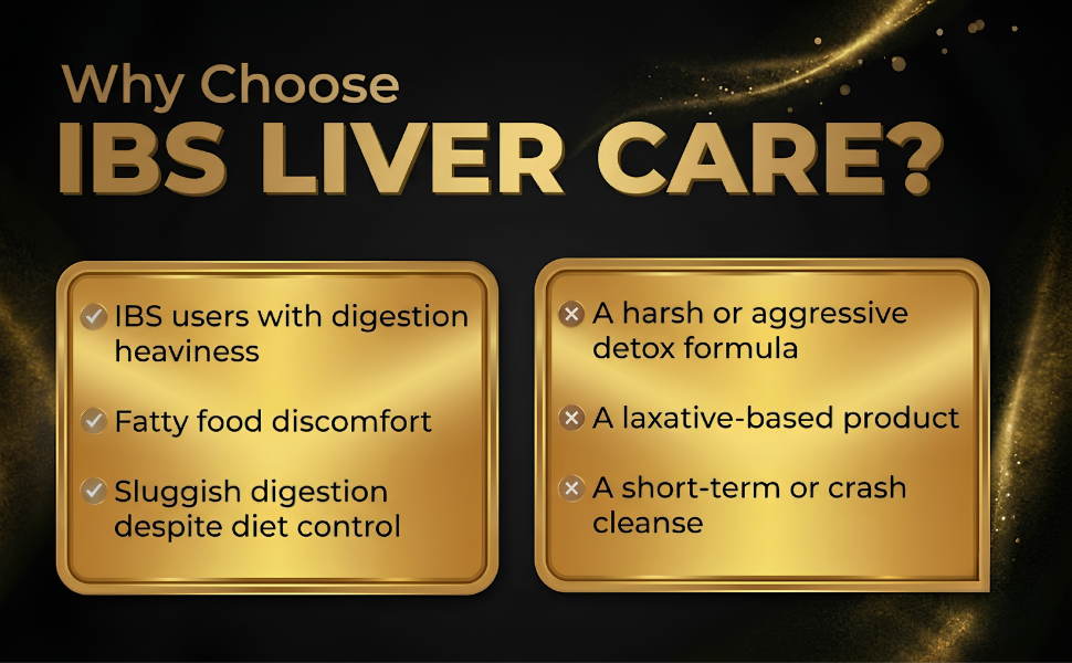 IBS Liver Care Tablets | Liver Function and Digestive Support Supplement For IBS Management (60 Tablets)