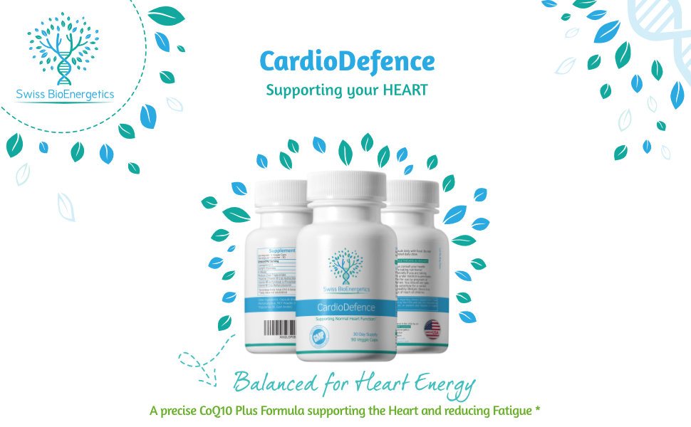 CardioDefence – 90 Capsules – a precise balance of CoQ10, D-Ribose, Acetyl L-Carnitine, B Vitamins and MCT to contribute to the normal function of the heart and reduce tiredness and fatigue