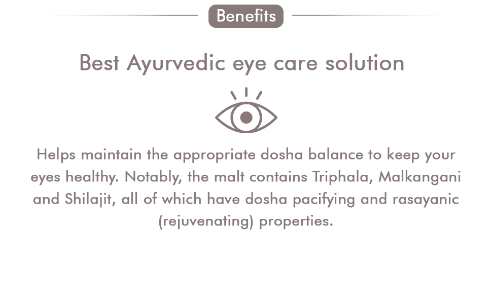 Amrutam Eyekey Malt | Vedic Herbal Remedy for Eye Health | Improves Vision, Reduces Redness, and Balances Doshas | Contains Triphala, Gajar, Bel, Brahmi & Jatamansi