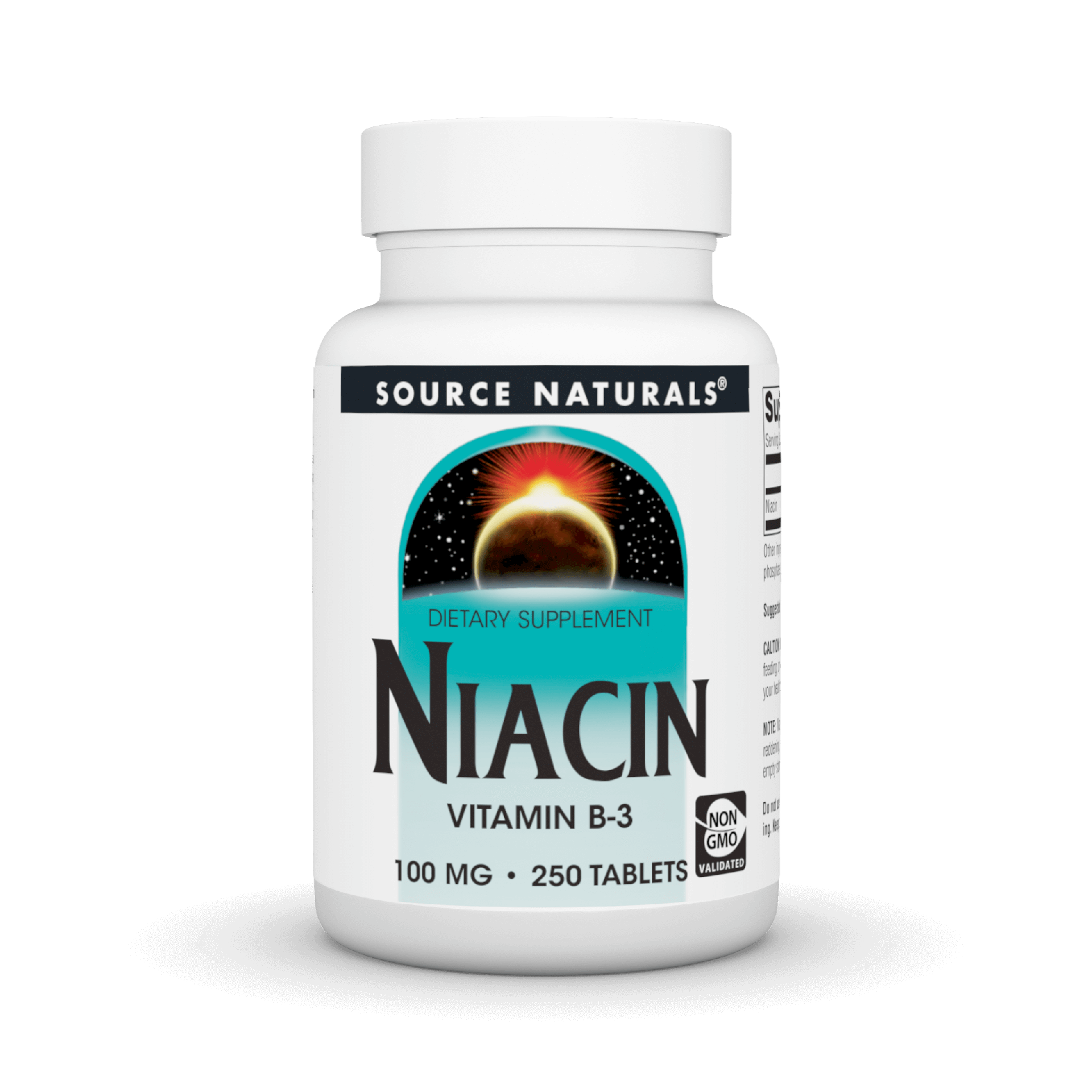 Source Naturals Niacinamide B-3, 100 mg- 250 Vegan Tablets