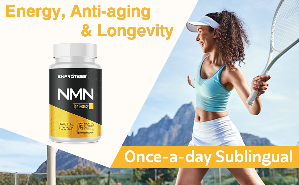 Sublingual NMN 500mg, NMN Supplement(120-Day Supply), 99% Pure, 120 Lozenge