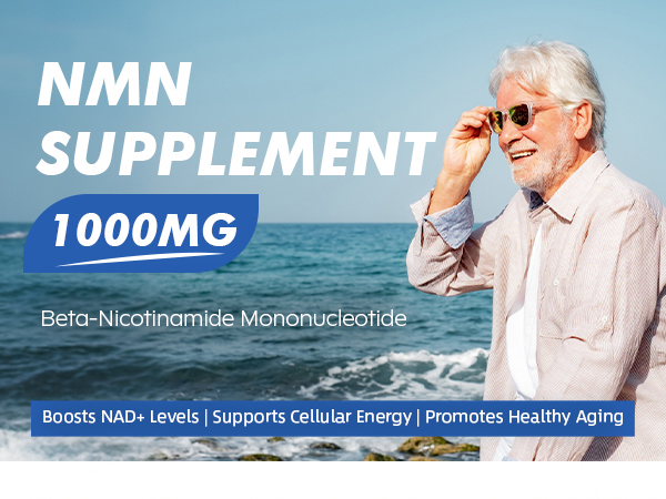 NMN 1000mg Supplement, Beta-Nicotinamide Mononucleotide, 60 Caps