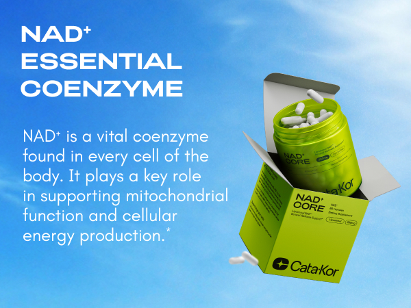 Cata-Kor NMN Supplement Alternative – Liposomal NAD+ Supplement - NAD CORE 30-Day Supply 60 Capsules