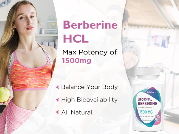 KoNefancy Liposomal Berberine Supplement 1500mg - Third Party Tested,1 Pack