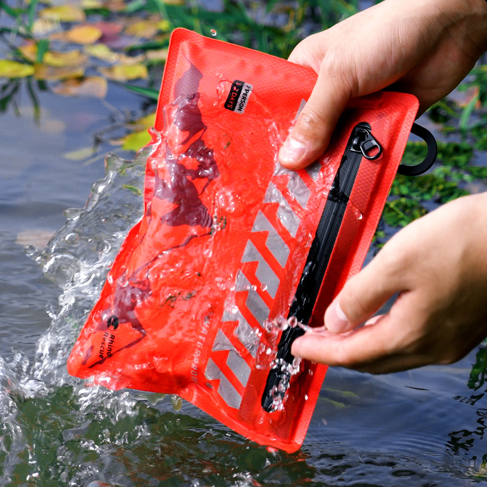 RHINO RESCUE Waterproof First Aid Kit, 114pc Ultralight Compact Gear