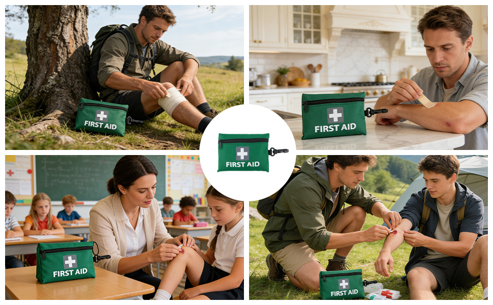 Mini First Aid Kit, 43pcs Premium Small Compact Trauma Medical Kits for Any Emergencies, Ideal for Travel, Car, Home, Office, Vehicle, Camping, Hiking,Boating, Workplace & Outdoor,ARTG Registered in Australia (2Pack)