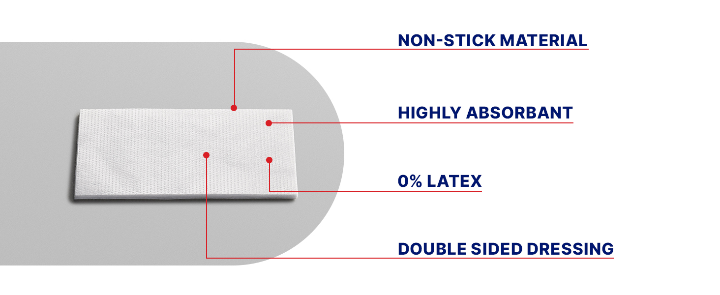 Elastoplast Non-Stick Wound Dressings 5 x 7.5 cm (5 Pack) | Highly Absorbent | Non-Stick Wound Care | Gentle Removal | Double-Sided | Moisture-Wicking Material | Cushions & Protects Wounds