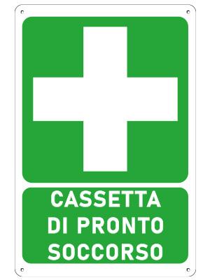 Gisinti First Aid Kit All.2 for Companies Under 3 Workers Group C + PVC Sign, 30 x 20 cm, Orange