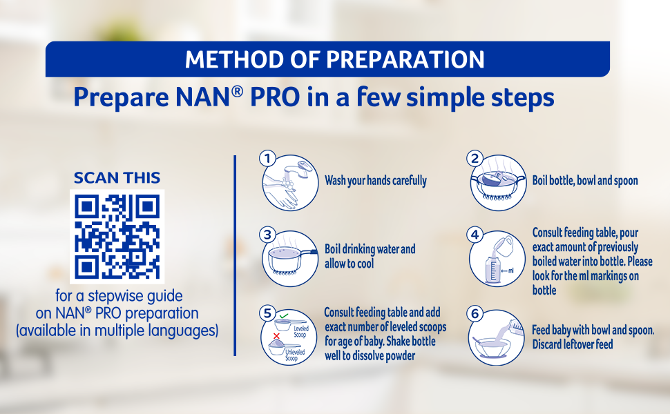 NAN PRO Stage 1 | Infant Formula 0-6 M | Probiotic & Whey Protein | 1.2kg