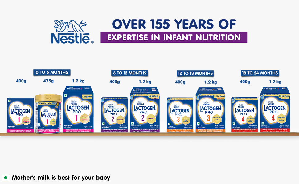 Nestlé LACTOGEN PRO 2, Follow-Up Formula with Probiotic, 1.2kg
