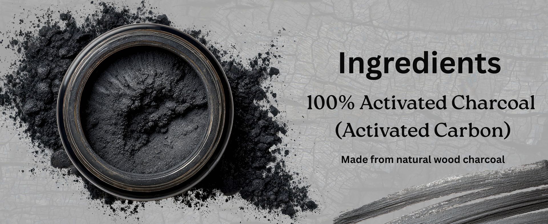 100g Natural & Pure Activated Charcoal Powder for Skin Care & Hair Care | Deep Cleansing Face Mask & Hair Mask Powder | Helps Remove Dirt, Excess Oil, Blackheads & Product Build-Up | DIY Beauty Care Powder