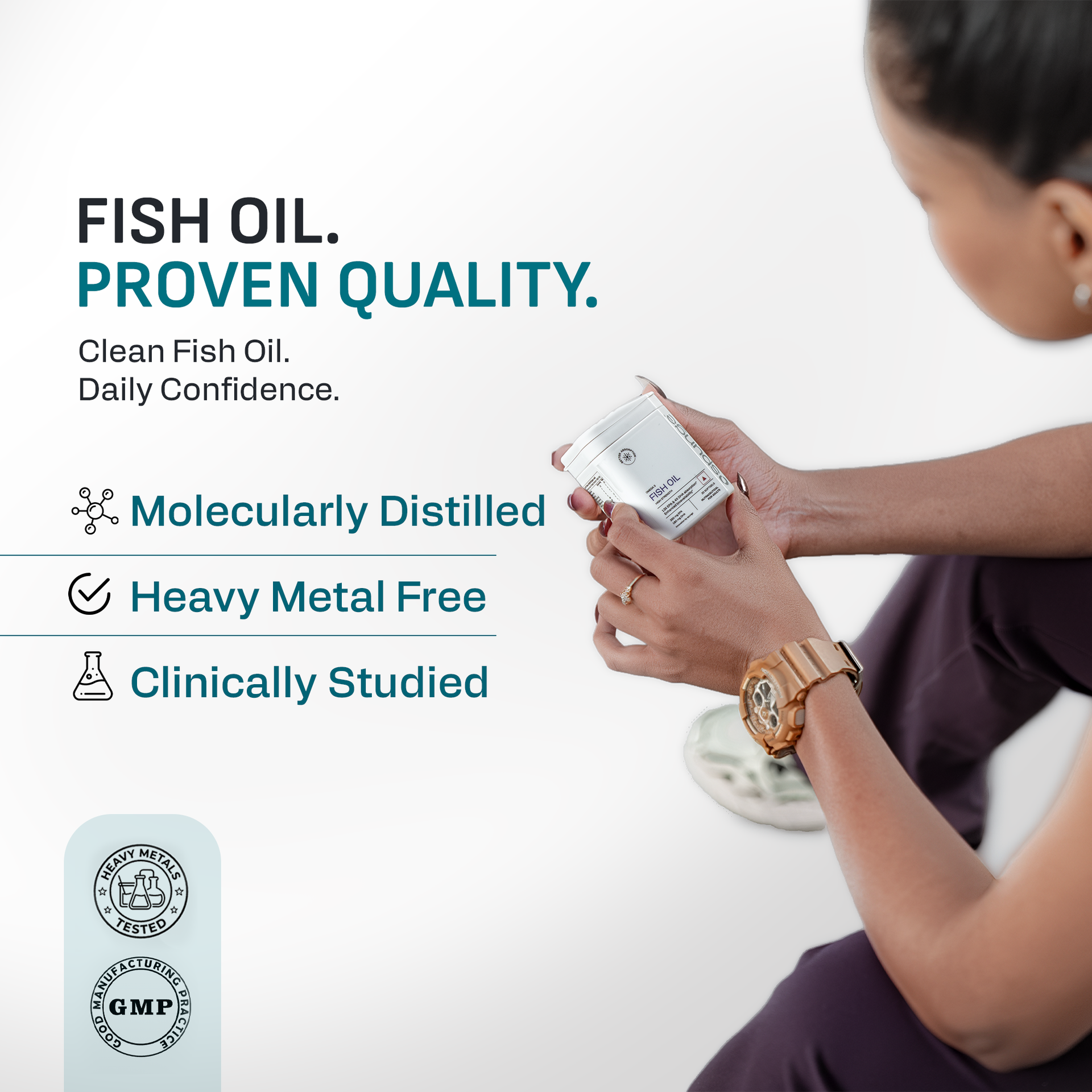 Spunge Omega 3 Fish Oil High Strength | 30 Softgels | High Strength EPA & DHA | 13X EPA & 4X DHA Absorption | Supports Heart, Brain & Joint Health | Daily Dietary Supplement