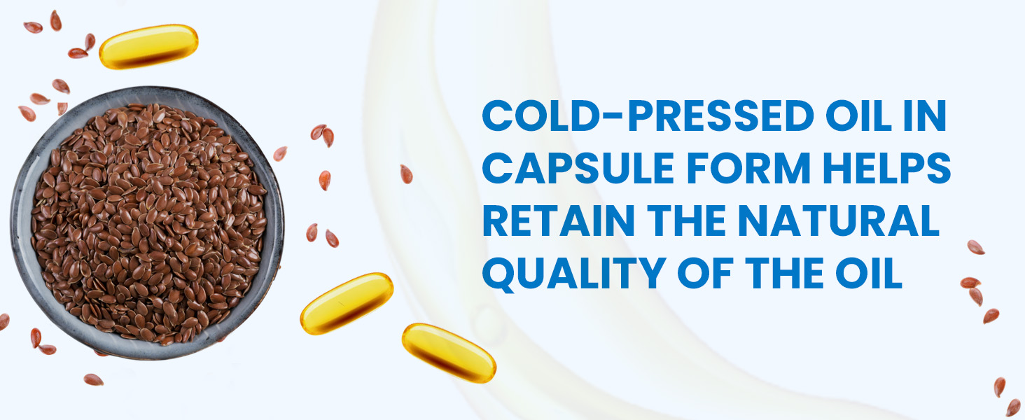 Carbamide Forte Cold Pressed Flaxseed Oil Omega 3 6 9 Capsules (1000mg) for Men and Women | Omega 3 Supplement | Omega 369 | Flaxseed Oil Omega3 Capsule | Omega Fatty Acid - 120 Capsules