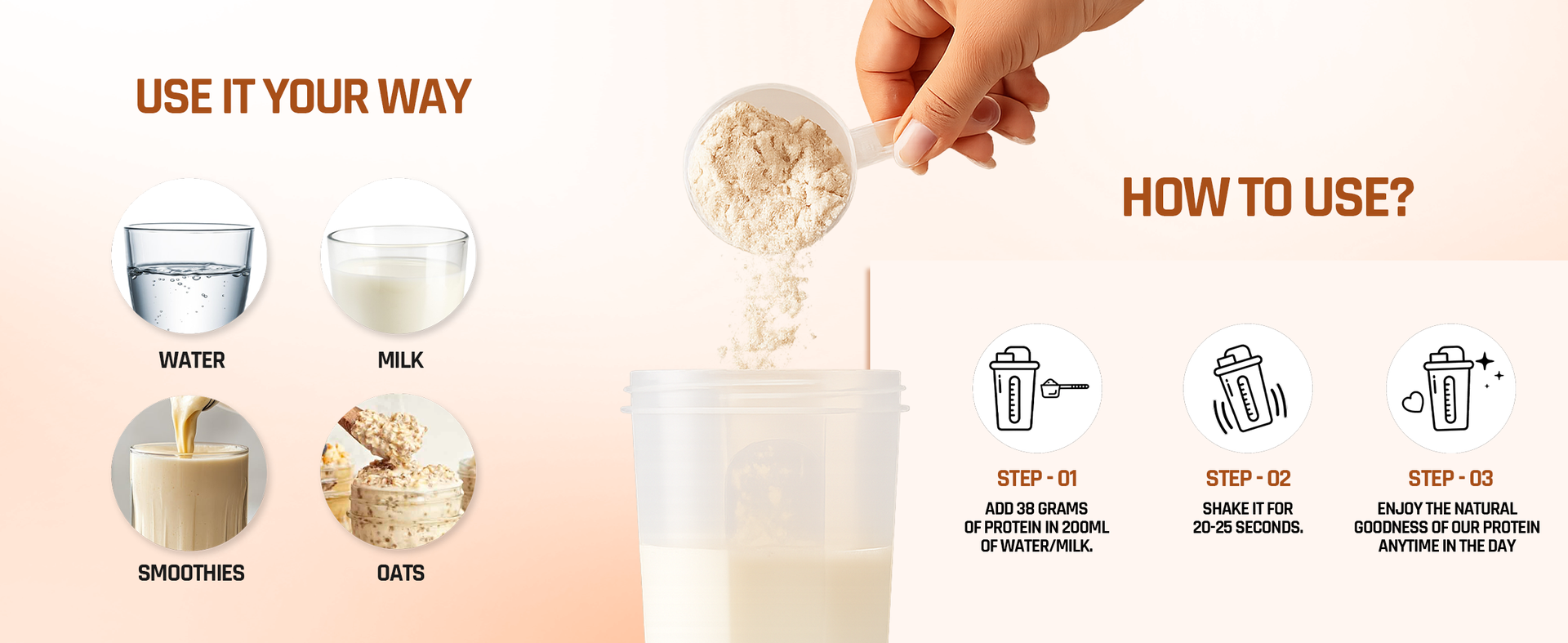 NATURALTEIN Natural Whey Max Protein – 24g Protein per Serving | Pure Unflavoured | Naturally Formulated | No Added Sugar | Non-GMO | Soy-Free & Gluten-Free | Smooth Mixability & Easy Digestion | 1 kg