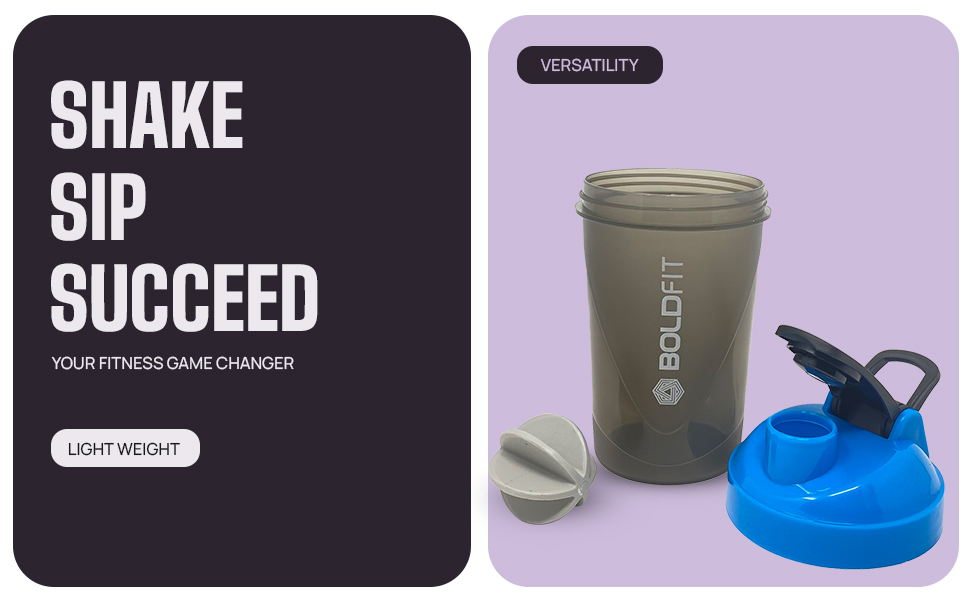 Boldfit shaker for gym leakproof gym shaker bottle ideal for Protein, Pre Workout, Bcaas sports bottle Workout water sipper for men