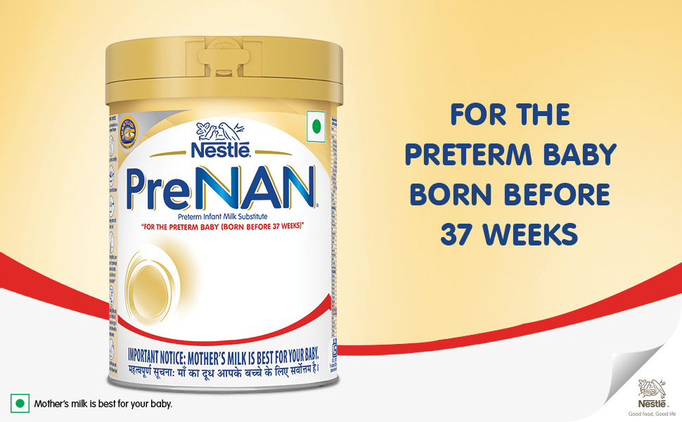 NAN Nestlé Pre | Pre-Term Food For Special Medical Purposes | Infant | For Babies Born Before 37 Weeks | 400 G Tin | Powder