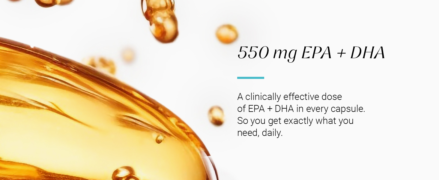 NUTROVA Fish Oil 84 Omega-3 High Purity, Heavy Metal Tested, Small Enteric Coated Capsules For Brain, Heart, Skin & Hair Health (60 Softgel Capsules) 300mg EPA + 250mg DHA in 658mg of Fish Oil