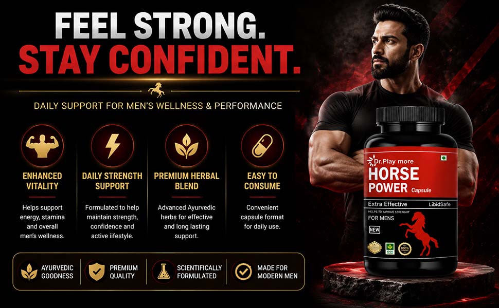 Instant Effective Horse Power Capsule - Advanced Formula - Enriched with Ayurvedic Herbs for Long Lasting Result