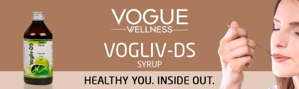 Vogue Wellness Vogliv-DS Syrup | Ayurvedic Herbal Liver Tonic for Healthy Liver, Digestion & Appetite Support | Natural Detox & Vitality Booster | 200 ml (Pack of 2)