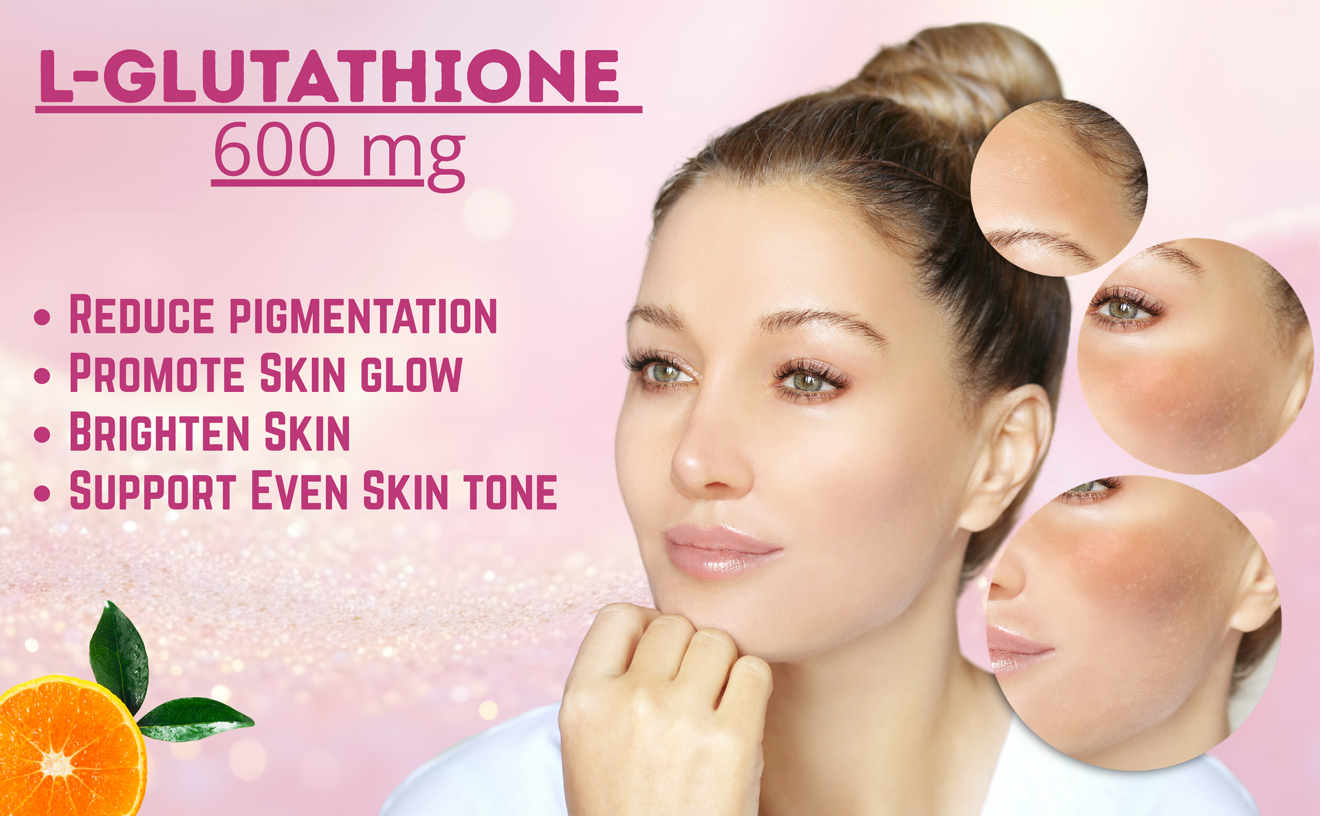 Nutrasium | Glutathione tablets for skin Glow | L-Glutathione 600 mg with Hyaluronic Acid & Biotin | For Skin Glow, Brightening, Hydration, Even skin tone & Skin Radiance | Added Vitamin C & E with Lycopene | 30 Tablets