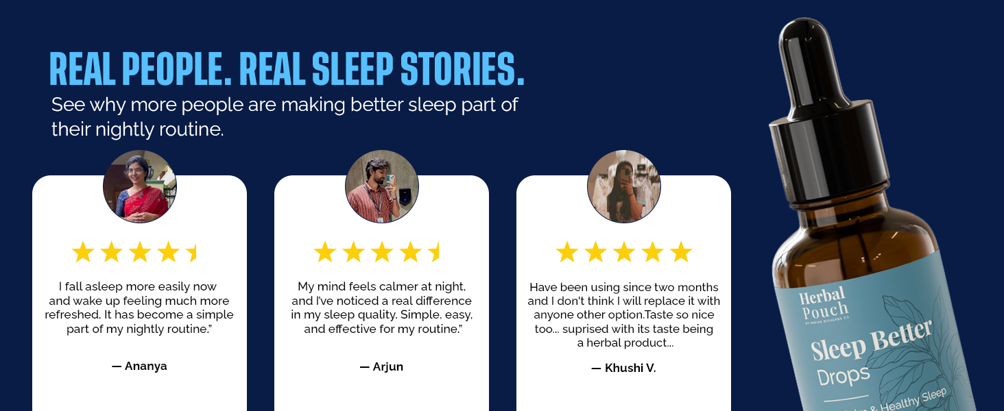 Sleep Better Drops for Natural Deep Sleep Support | Ayurvedic Sleep Aid with Ashwagandha, Brahmi, Valerian, Nutmeg, Rosemary & Licorice | Melatonin Free Non-Habit Forming Drops for Deep Restful Sleep & Stress Relief | 30 ml