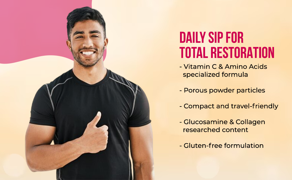 SHUBAN Collanergy® Joint Health Sachets | Marine Collagen 10g + Glucosamine HCl + MSM + Hyaluronic Acid | Knee Pain Relief, Cartilage Support, Flexibility & Mobility | Advanced 10-in-1 Formula