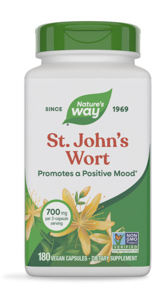Nature's Way St. John’s Wort Capsules, 700 mg per Serving, 180 ct