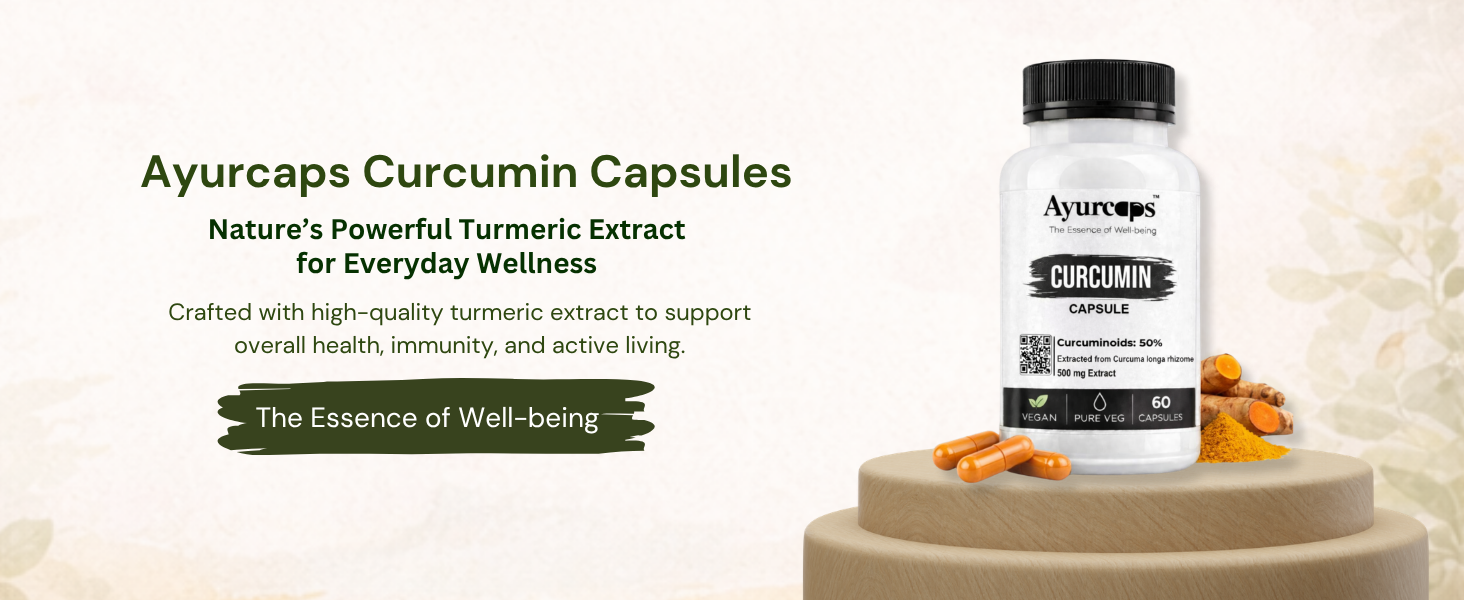 Curcumin 500mg 60 Veg Capsules | Turmeric Extract Supplement For Joint Support, Immune Health And Antioxidant Support | Plant Based Herbal Formula For Men And Women