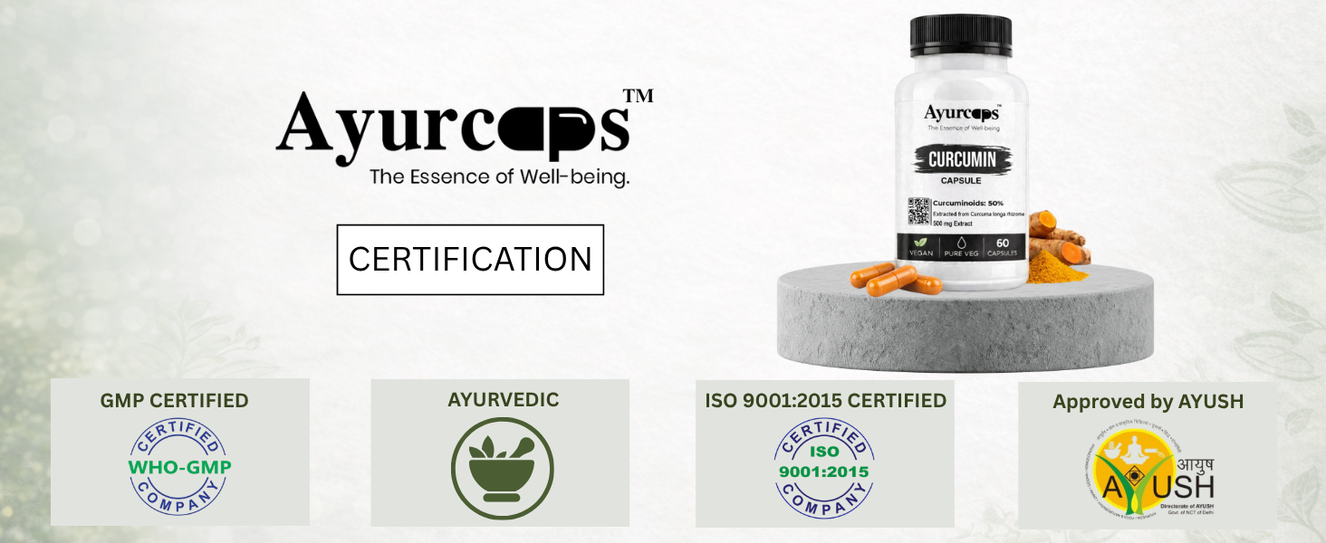 Curcumin 500mg 60 Veg Capsules | Turmeric Extract Supplement For Joint Support, Immune Health And Antioxidant Support | Plant Based Herbal Formula For Men And Women