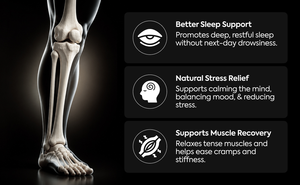 NatXtra Magnesium Glycinate Supplement | Supports Sleep Quality, Relaxation & Muscle Ease | 30 Veg Capsules