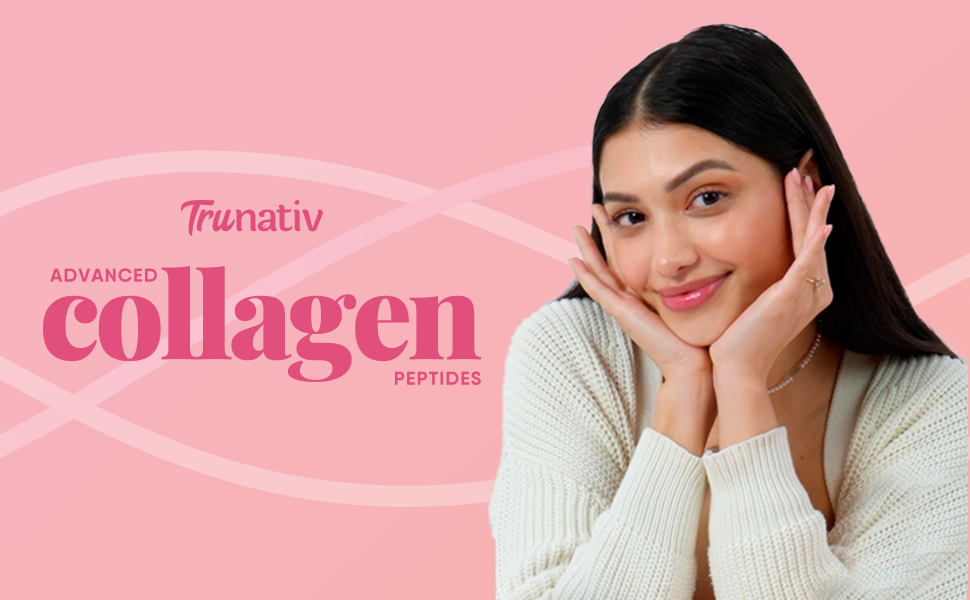 Trunativ Collagen Supplements | Advanced Japanese Marine Collagen Powder for Women & Men | Type 1 and 3 Hydrolyzed Peptides | Supplement with Hyaluronic Acid | Supports Skin Glow, Hair Growth, and Nail Strength | Lychee Coconut (200g)