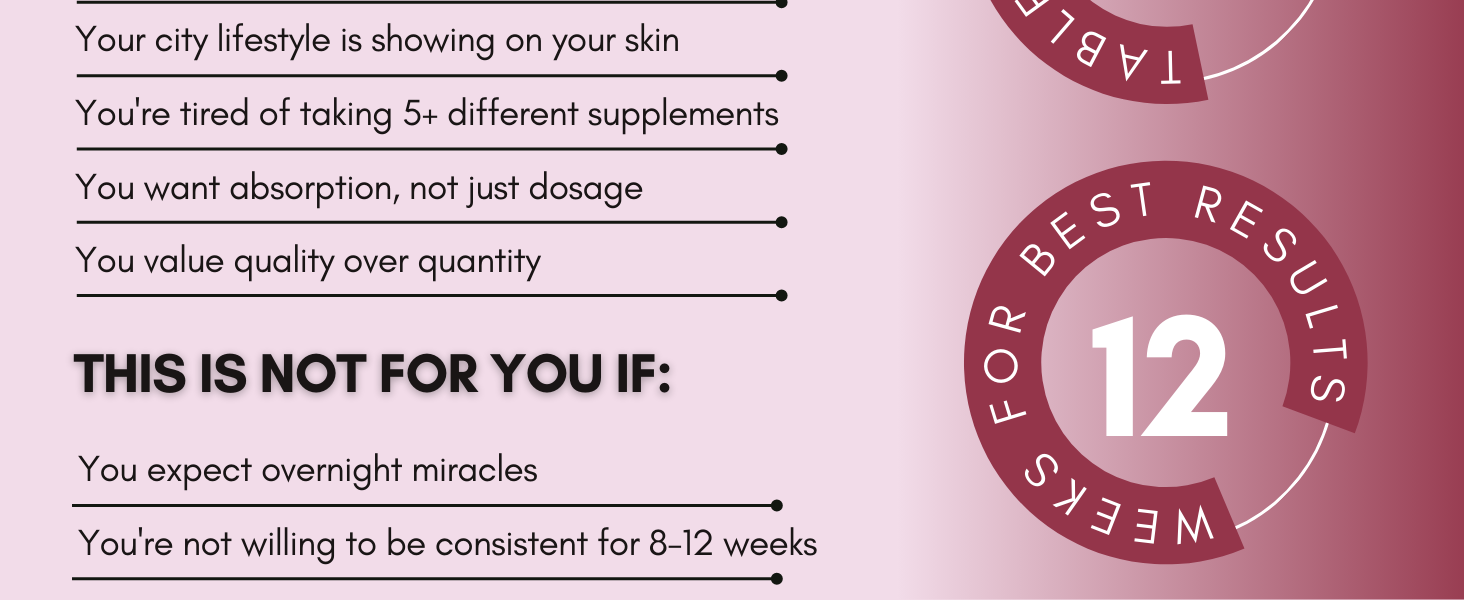 Multi Collagen Complex Tablets — 3000mg · Types I, III & V | 18 Actives: Reduced Glutathione, Hyaluronic Acid, Astaxanthin & Biotin | Skin, Hair & Nail Daily Beauty Nutrition | 90 Tablets (30 Days)
