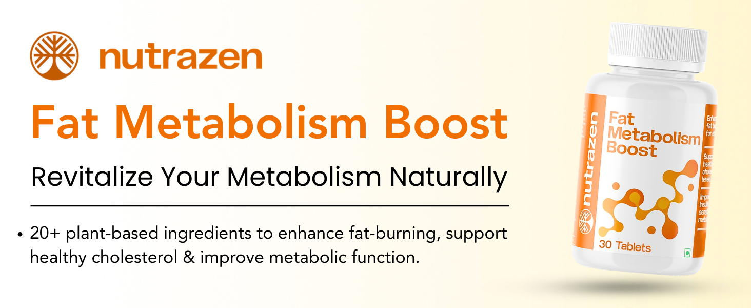 Fat Metabolism Boost - 30 Tablets | 20 Plant Based Ingredients