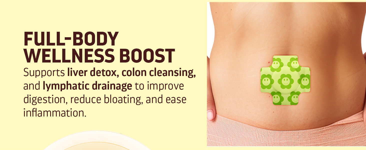 Indulgeo Essentials Navel Stick On Patches for Castor Oil - 20 units | Self Adhesive Castor Oil Packs for Liver Detox, Accelerate metabolism,Easy to Use, Anti-Seepage