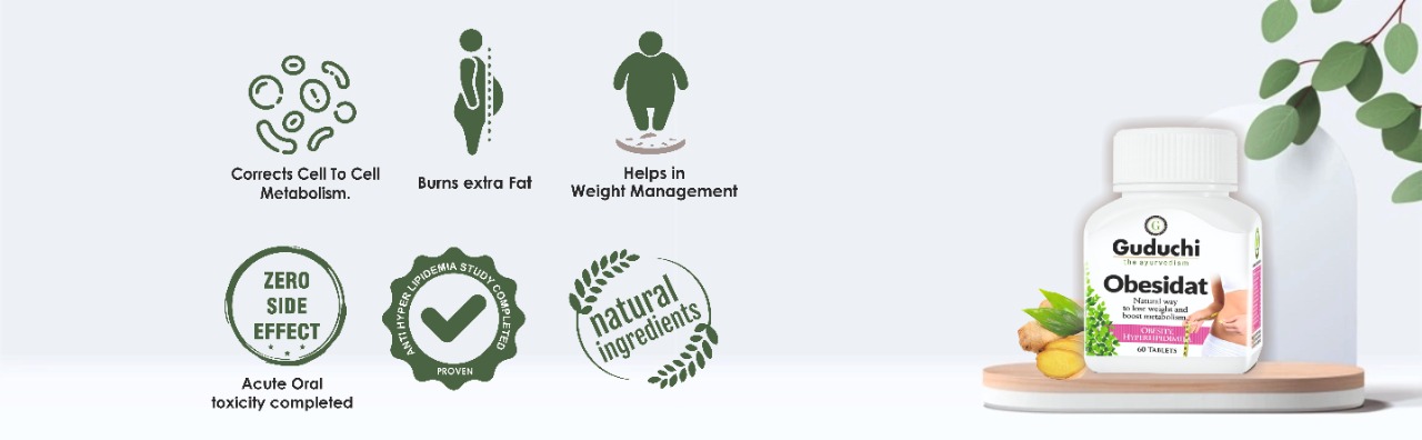The Ayurvedism Obesidat | Ayurveda Weight Management Supplement Tablets for Men & Women | 180 Tabs for 3 months