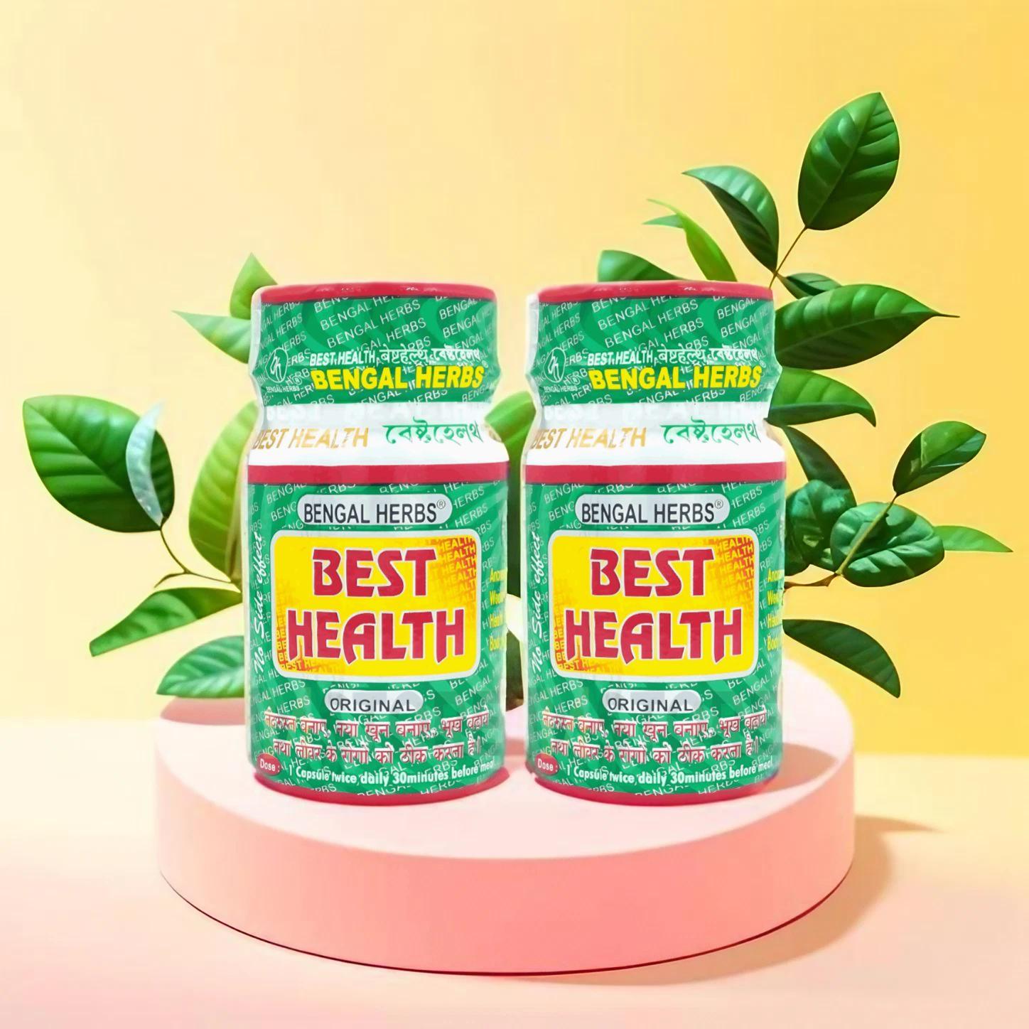 BENGAL HERBS BEST HEALTH 50 CAPSULES (PACK OF 3) for BODY BUILDING & WEIGHT LOSS