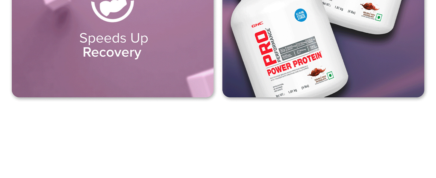 GNC Pro Performance Power Protein | 2 lbs/907 Grams | 6 In One Stack | 1500 Mg Creatine| Zero Added Sugar| 2744 MG BCAA | Informed Choice Certified | 30g Protein | 2.2g L-Glutamine | Energy Features Enzymes For Better Digestion | Double Rich Chocolate| Formulated In USA