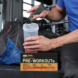 Optimum Nutrition (ON) Gold Standard Pre-Workout- 142.5g/15 single serve packs (Fruit Punch Flavor), For Energy, Focus, Power, Endurance & Performance