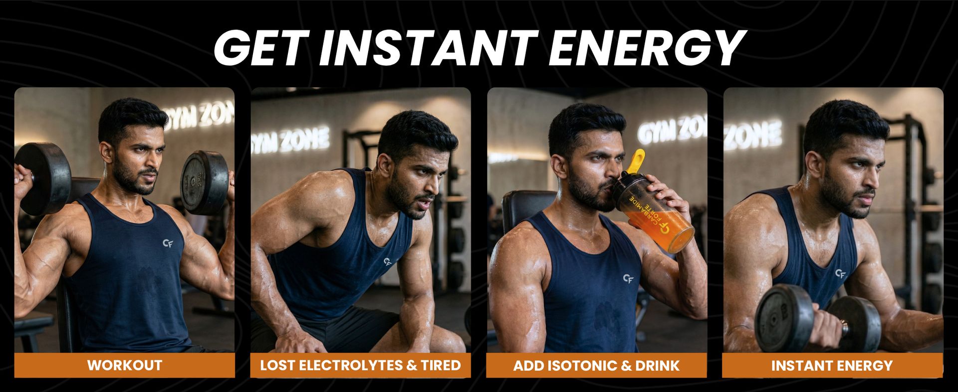 Carbamide Forte Isotonic Powder | Pre Workout Supplement For Men And Women| Instant Energy Drink for PreWorkout | Electrolytes Powder with added BCAA & L Glutamine - Orange Flavour - 500g (Pack of 1)