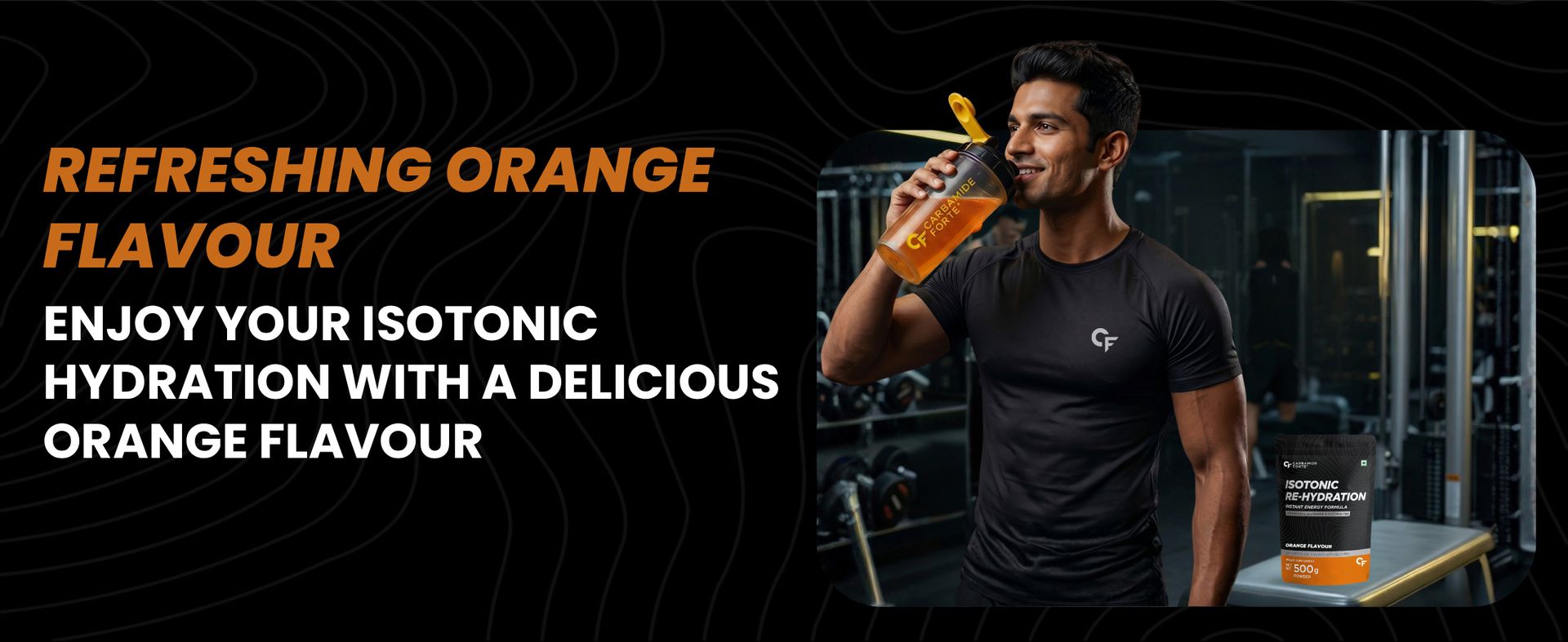 Carbamide Forte Isotonic Powder | Pre Workout Supplement For Men And Women| Instant Energy Drink for PreWorkout | Electrolytes Powder with added BCAA & L Glutamine - Orange Flavour - 500g (Pack of 1)