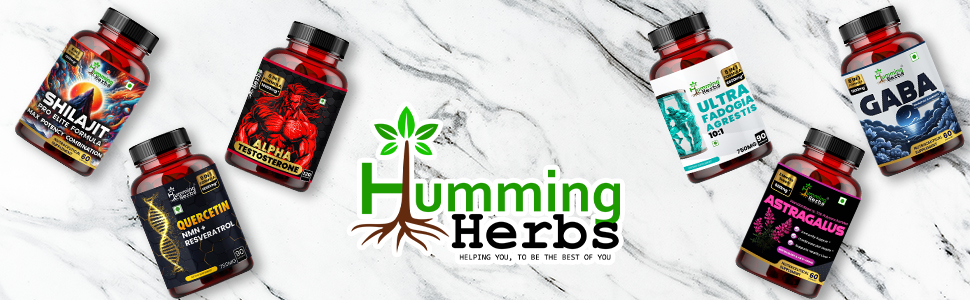 Humming Herbs Alpha Testosterone Supplement, 120 Vegan Capsules