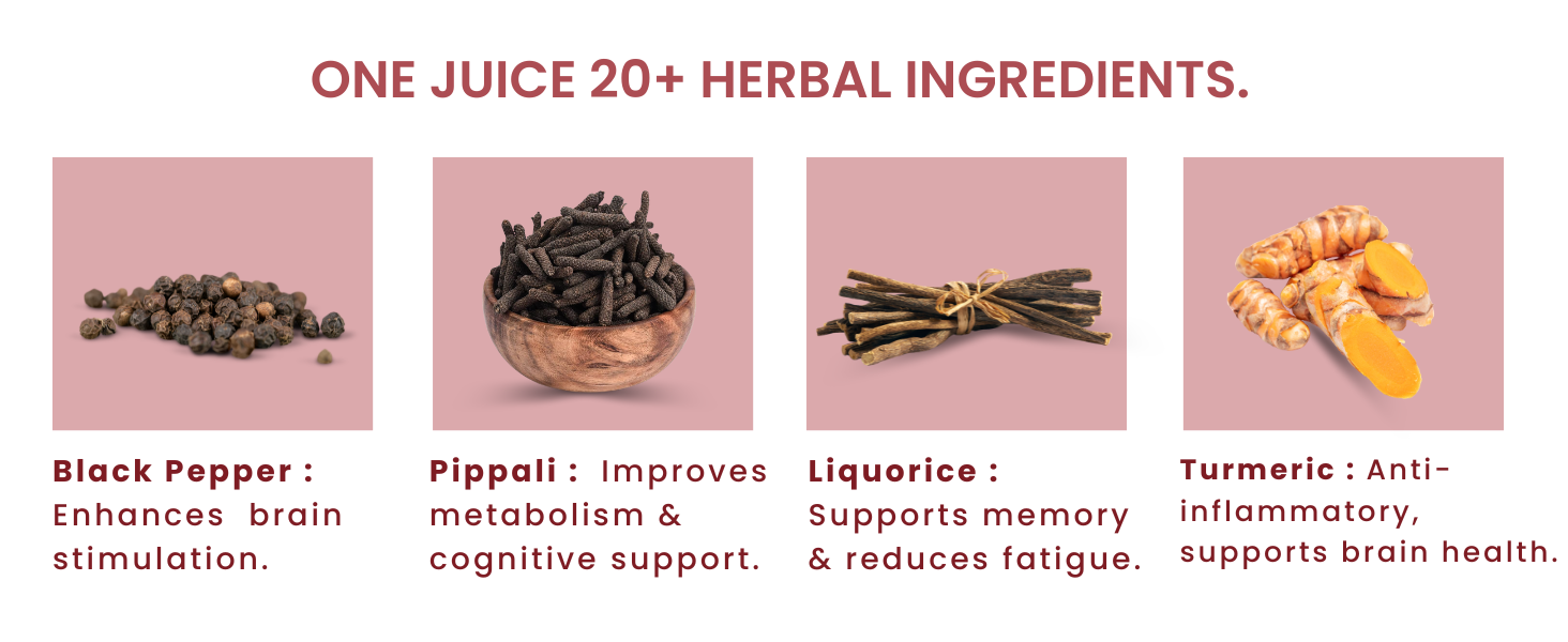 Ayumcure MemoFokus Juice 1L | Ayurvedic Brain Wellness & Memory Support Drink with 11+ Herbs | Supports Focus, Alertness & Cognitive Wellness | 100% Natural