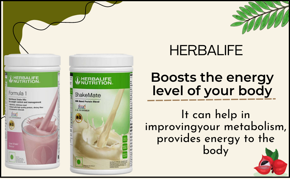 HERBALIFE FORMULA 1 ROSE & KHEER (500g) WITH SHAEMATE (500g) SET OF 2PCS * Nutrition Drink (2x0.5 kg, ROSE+SHAKEMATE* Flavored)