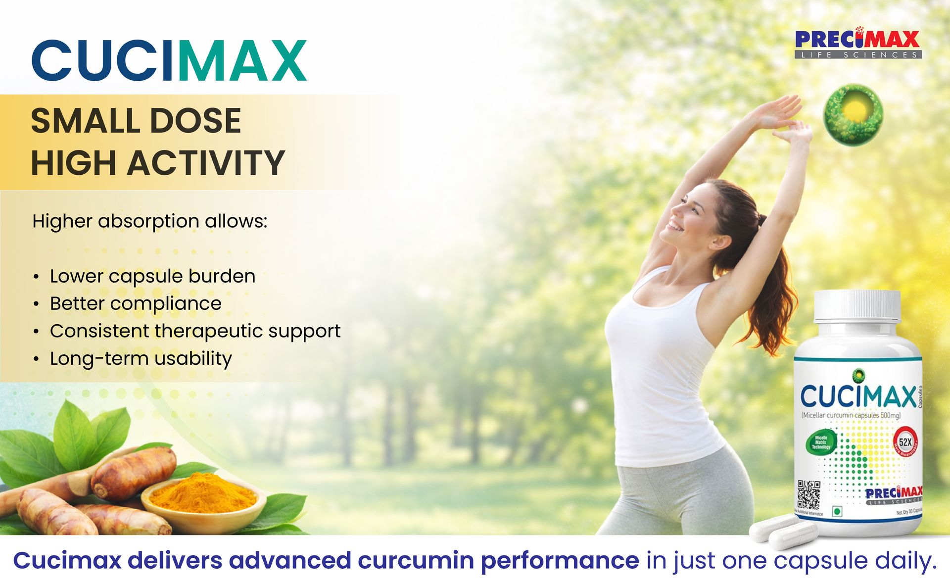 CUCIMAX Micellar Curcumin capsules 500 mg