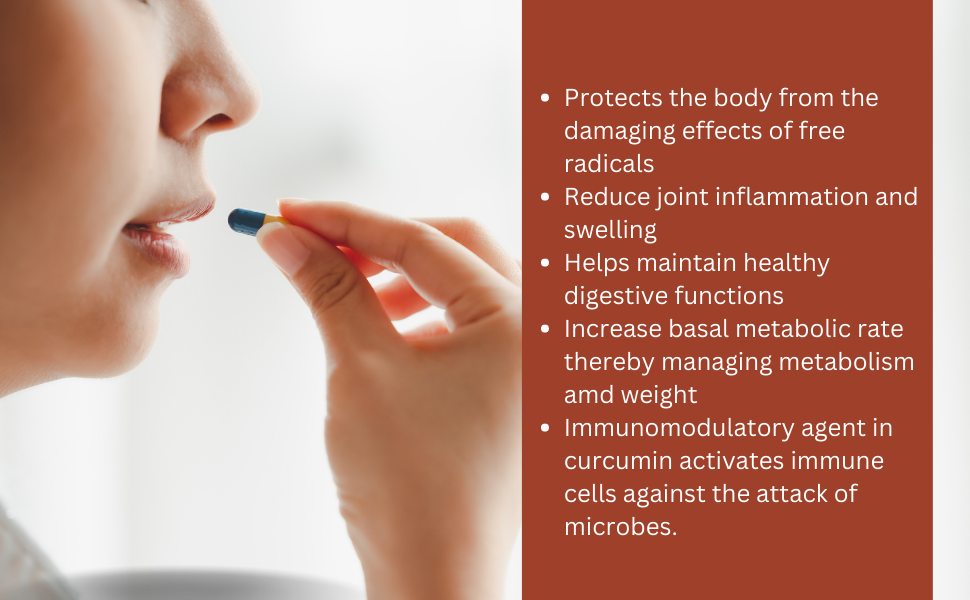 Curcumin Capsules - 1500mg Curcumin95% with Piperine 30 Veg Capsules - Turmeric Extract Supplement for Pain Relief & Inflammation Reduction - Premium Curcumin Anti-Inflammatory Formula