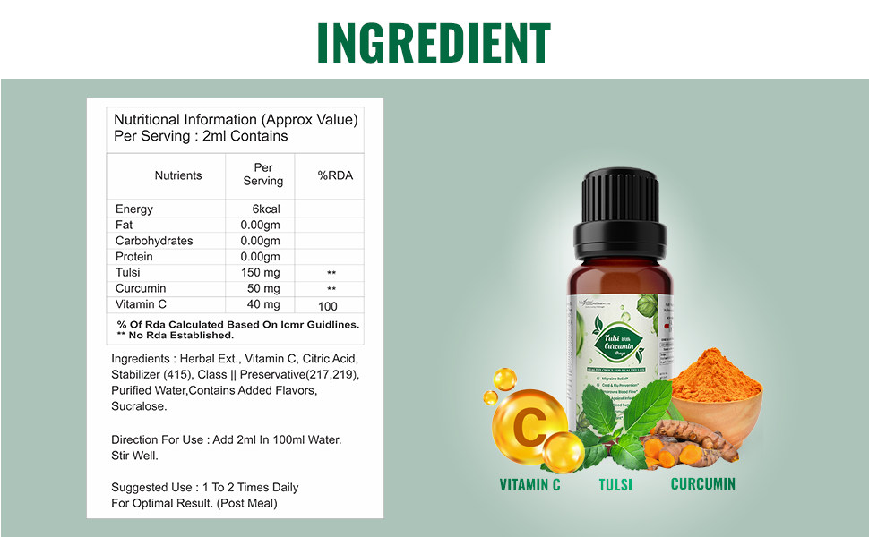 Maxener Wellness - Tulsi with Curcumin Drop - 30 Gm