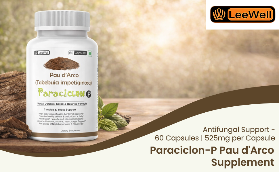 Paraciclon -P Pau d'Arco Supplement, 60 Capsules, 525mg per Capsule