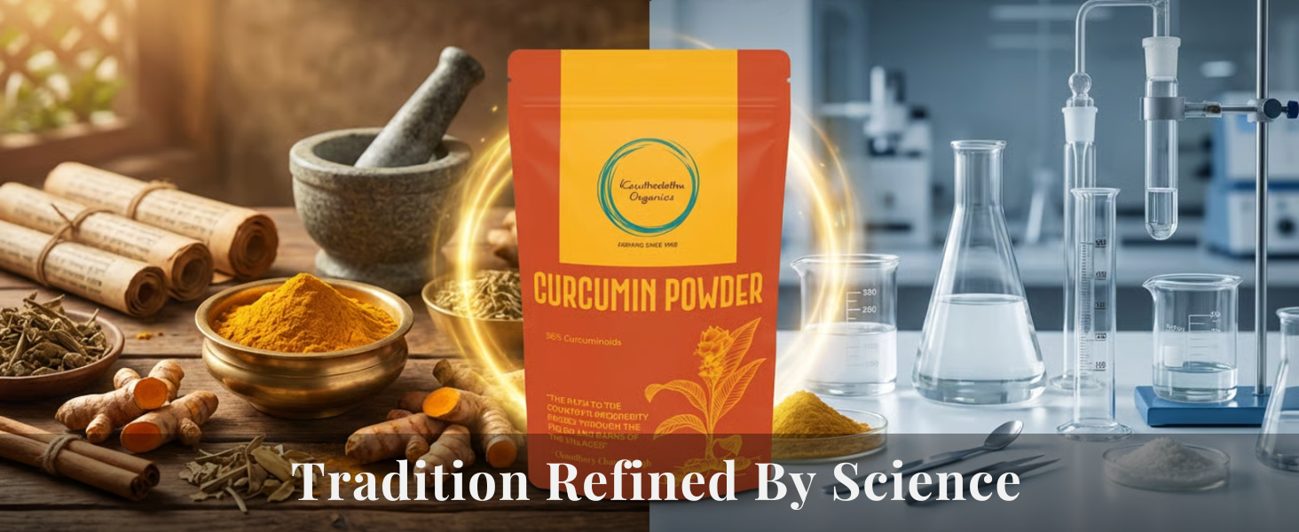 Curcumin Powder | 95% Curcuminoids | Natural Haldi Dhoodh & Golden Milk Ingredient | Vegan & Non‑GMO | Antioxidant & Anti‑Inflammatory Wellness | 50g
