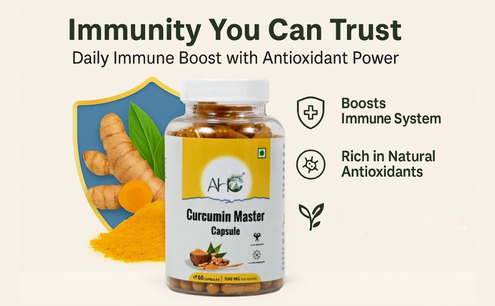 Curcumin Master 60 Capsules (500mg) | Premium Turmeric Extract with Curcuminoids & Black Pepper for Enhanced Absorption | Joint Health, Inflammation Support & Immunity Booster | Plant-Based Supplement for Men & Women